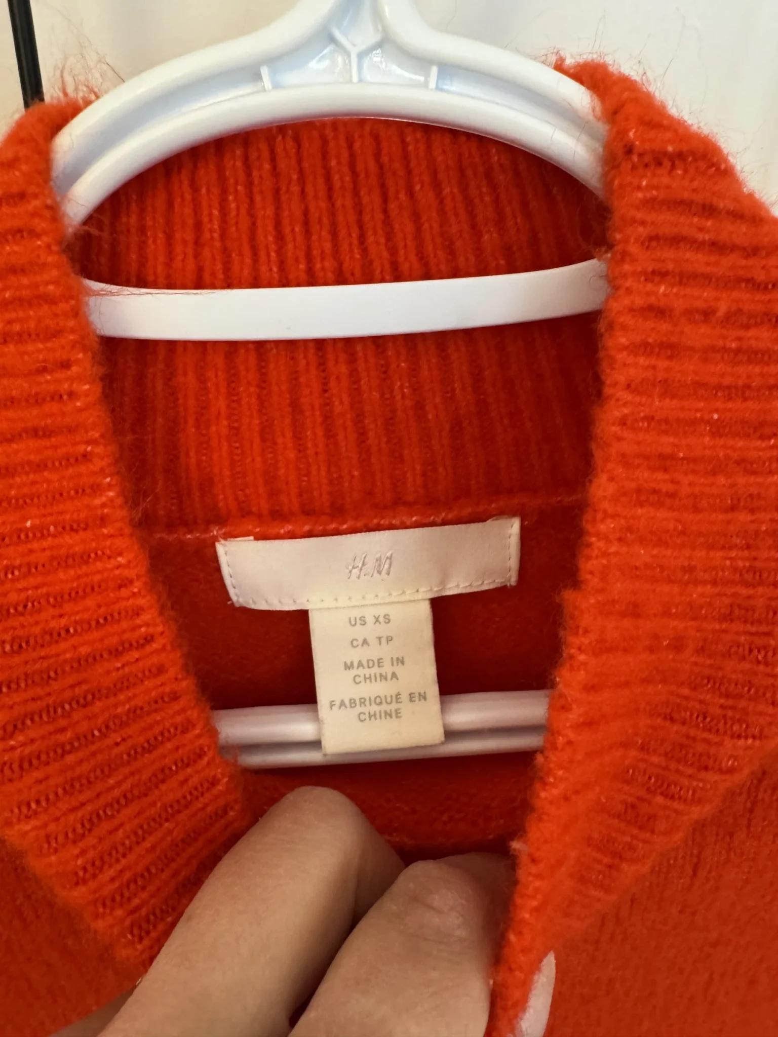 Image for Chandail orange doux