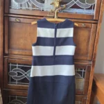Thumbnail for THEORY- Magnificent navy blue and white dress