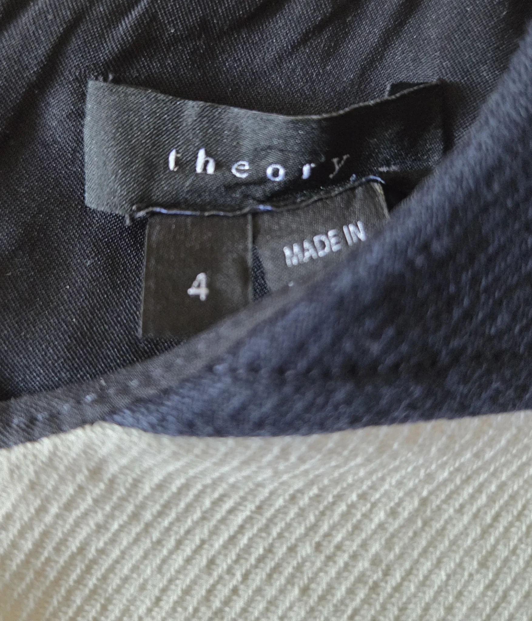 Image for THEORY- Magnificent navy blue and white dress