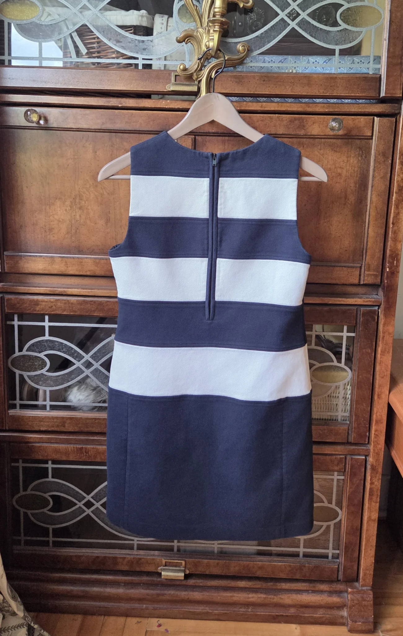 Image for THEORY- Magnificent navy blue and white dress