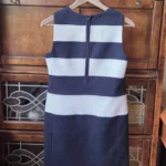 Thumbnail for THEORY- Magnificent navy blue and white dress