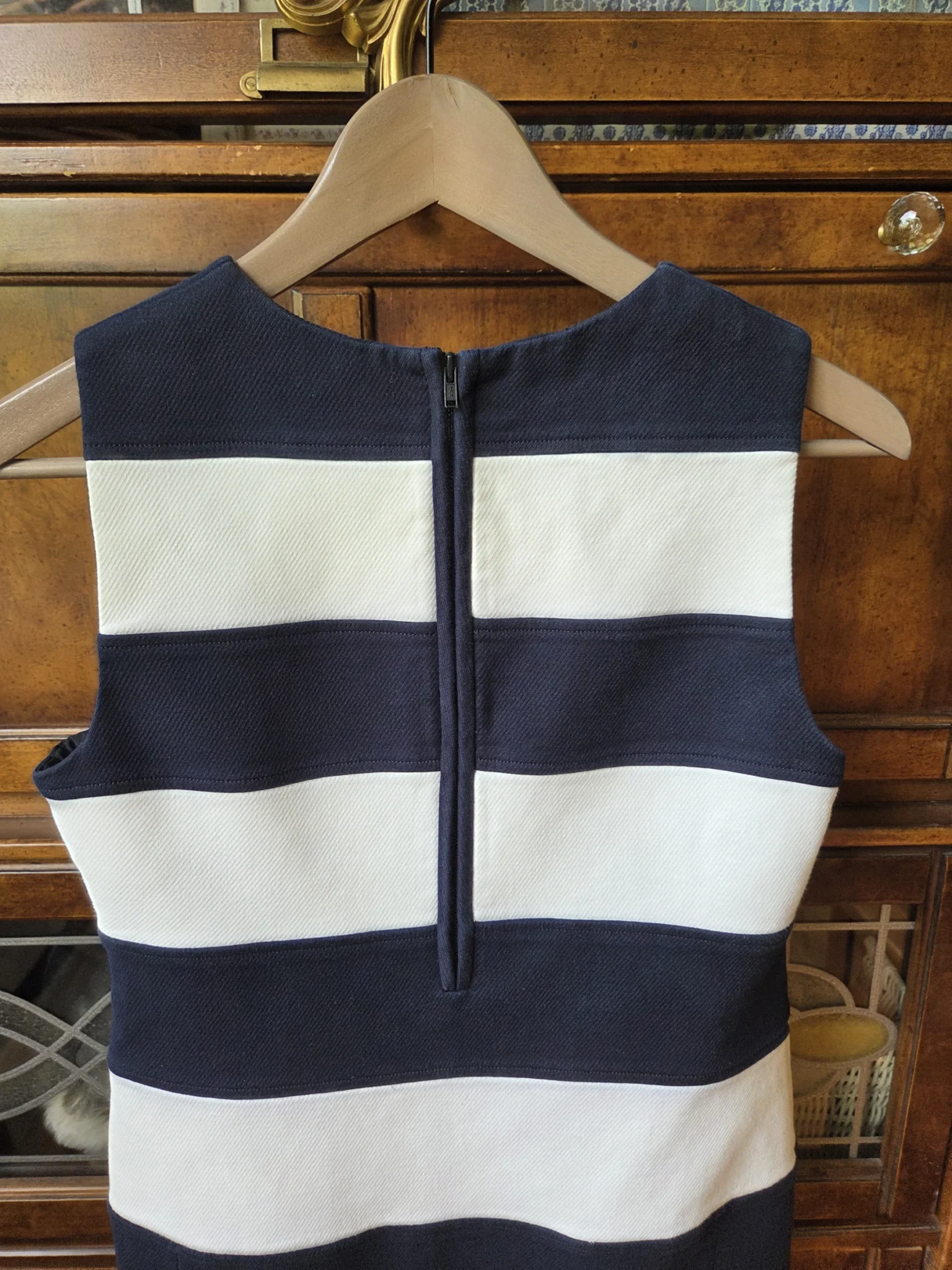Image for THEORY- Magnificent navy blue and white dress