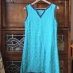Featured thumbnail for Magnificent turquoise Brora 100% linen dress