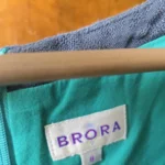 Thumbnail for Magnificent turquoise Brora 100% linen dress