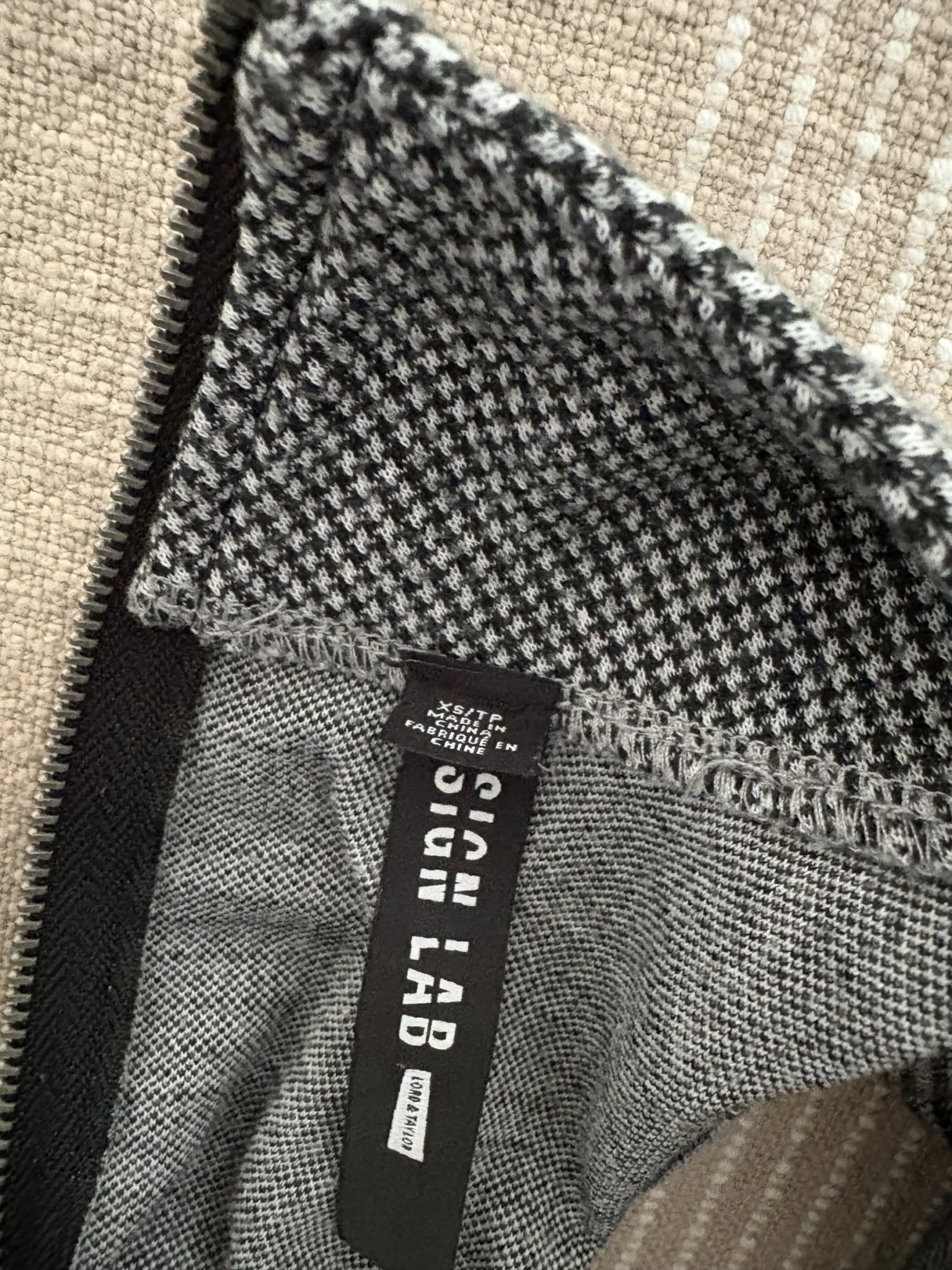 Image for Short dress with high collar