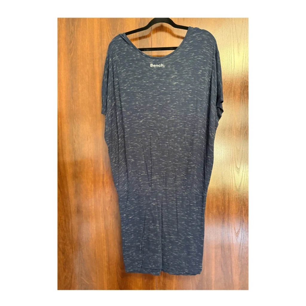 Image for Bench blue dress with pockets - comfortable short-sleeved dress size S