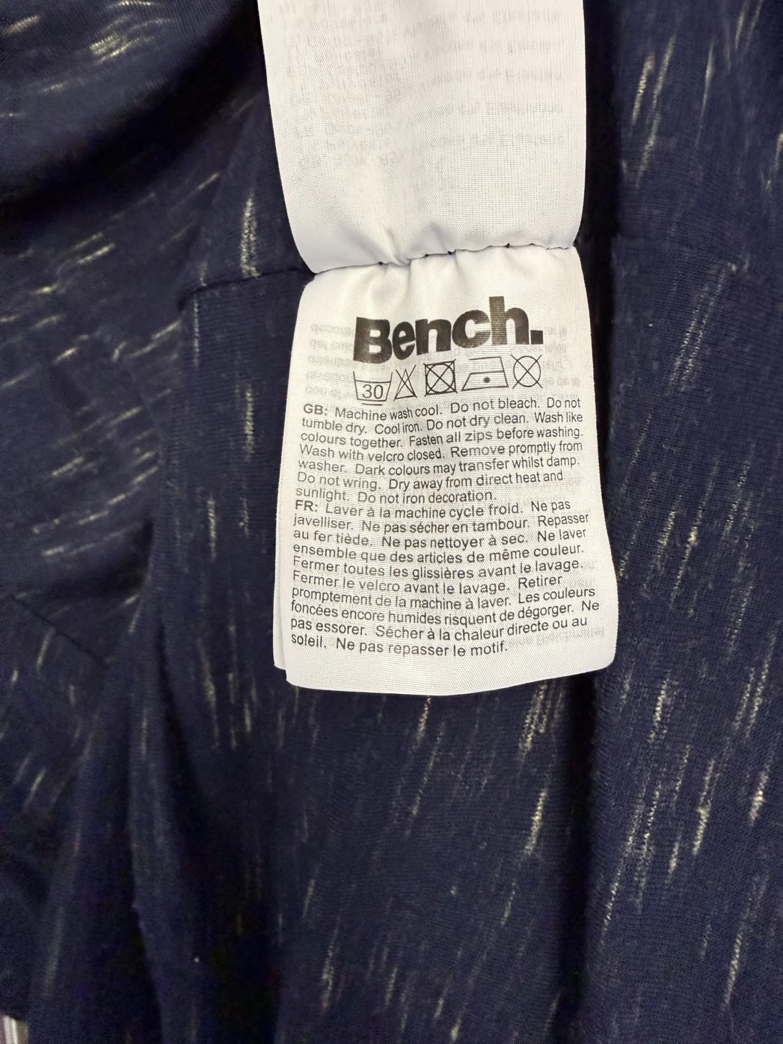 Image for Bench blue dress with pockets - comfortable short-sleeved dress size S