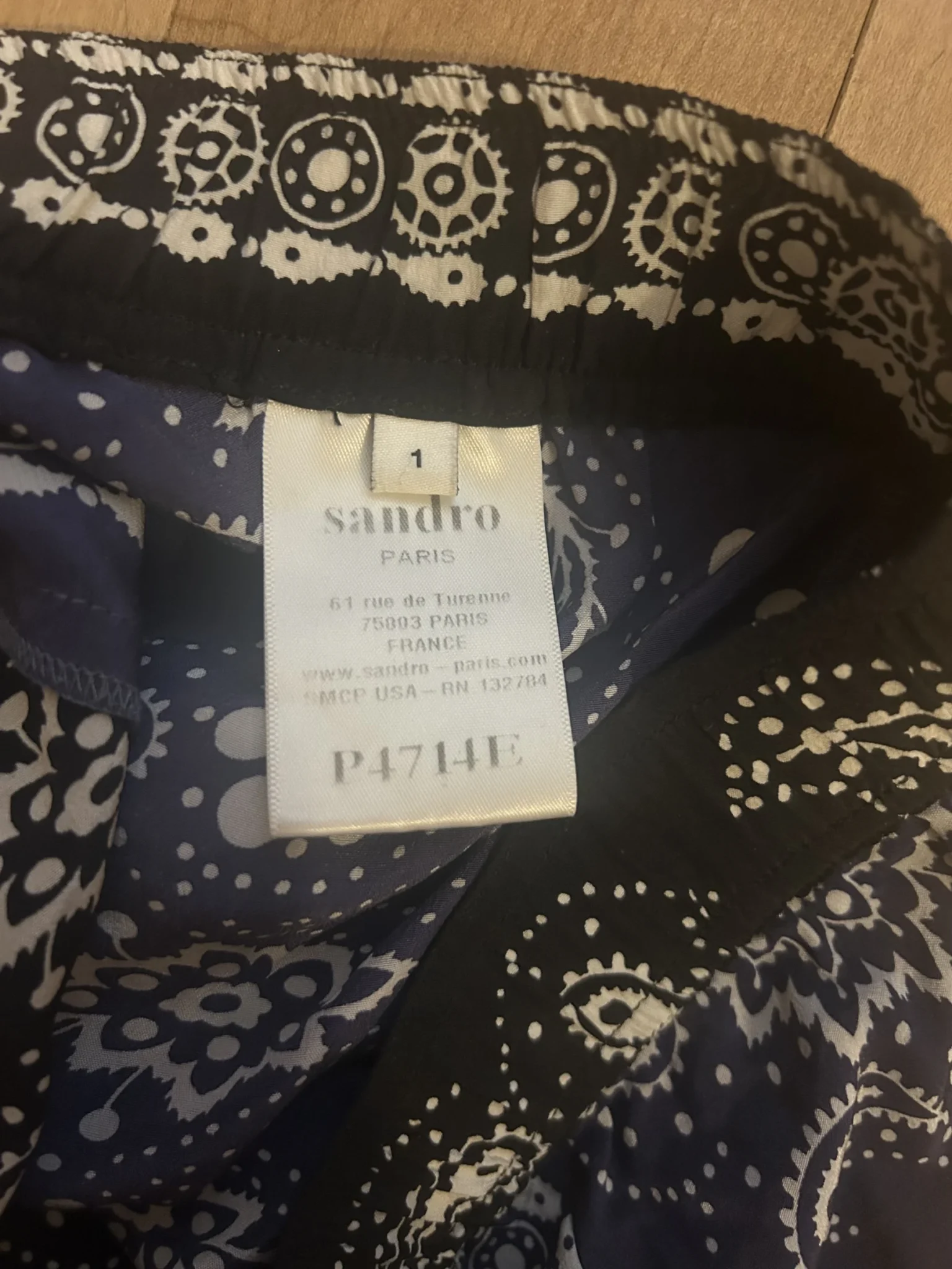 Image for Short Sandro Bandana soie T36