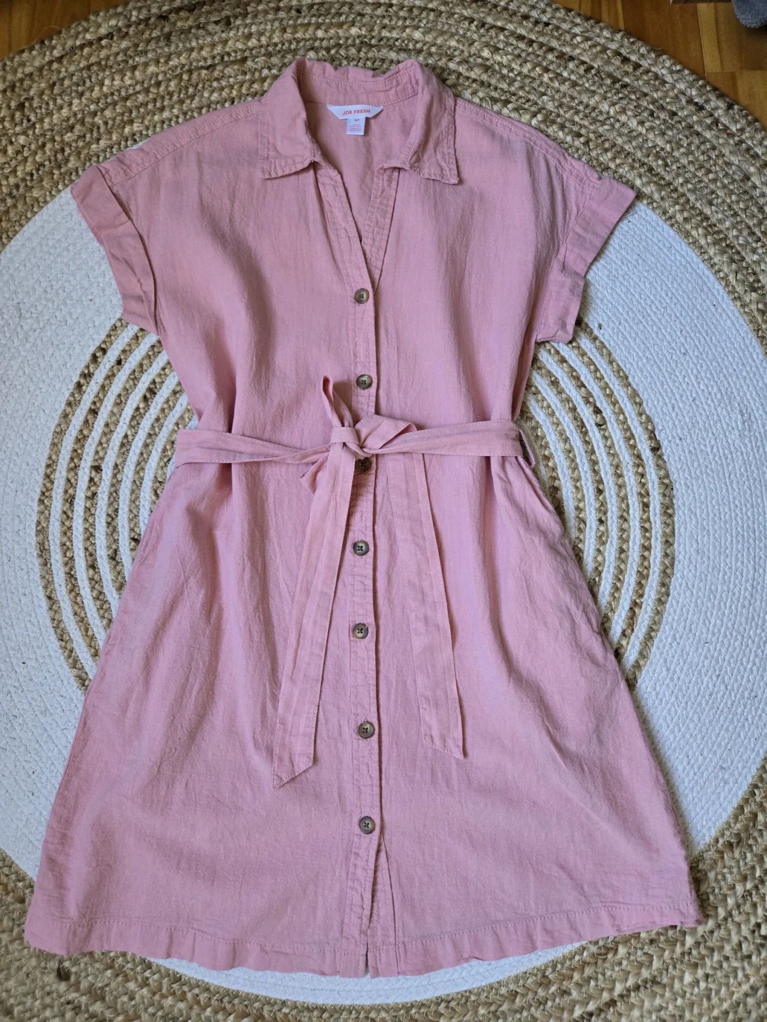 Featured image for Robe Chemise courte en mélange de lin