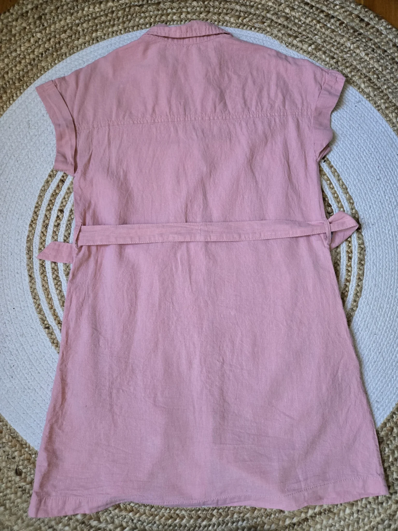 Image for Robe Chemise courte en mélange de lin