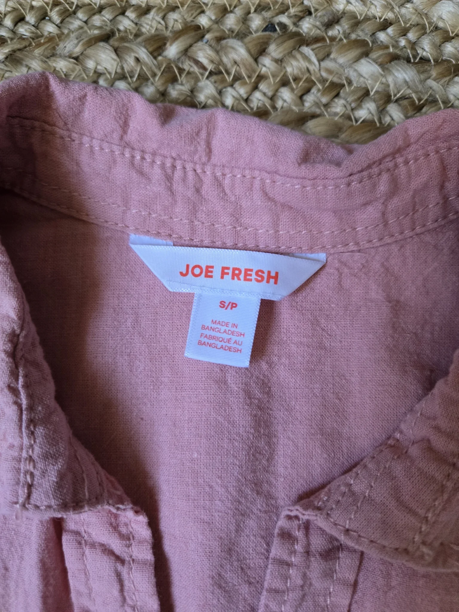 Image for Robe Chemise courte en mélange de lin