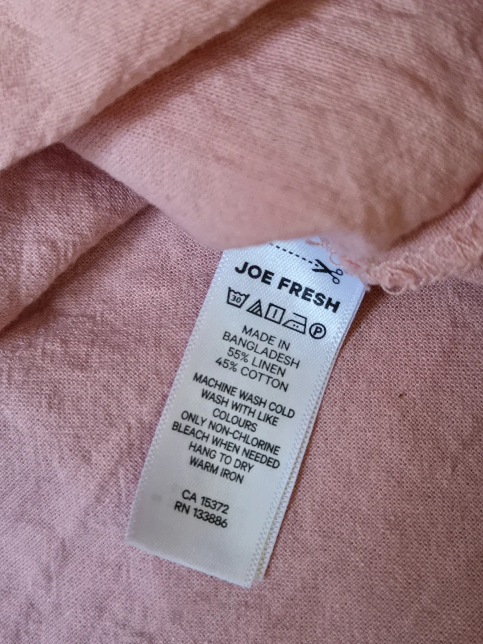 Image for Robe Chemise courte en mélange de lin