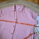 Thumbnail for Robe Chemise courte en mélange de lin