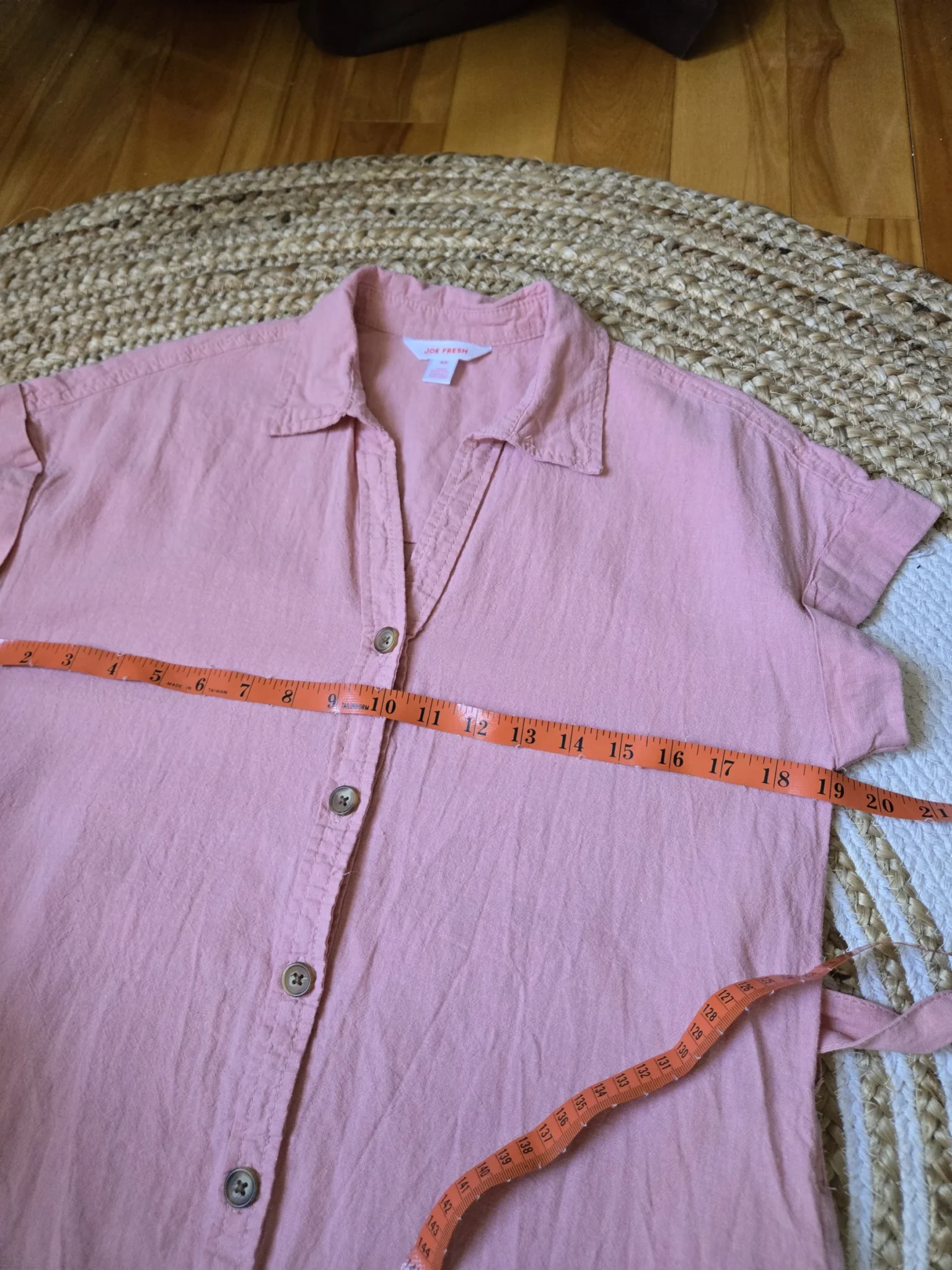 Image for Robe Chemise courte en mélange de lin