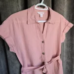 Thumbnail for Robe Chemise courte en mélange de lin