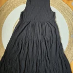 Featured thumbnail for Robe midi à fronces en lin