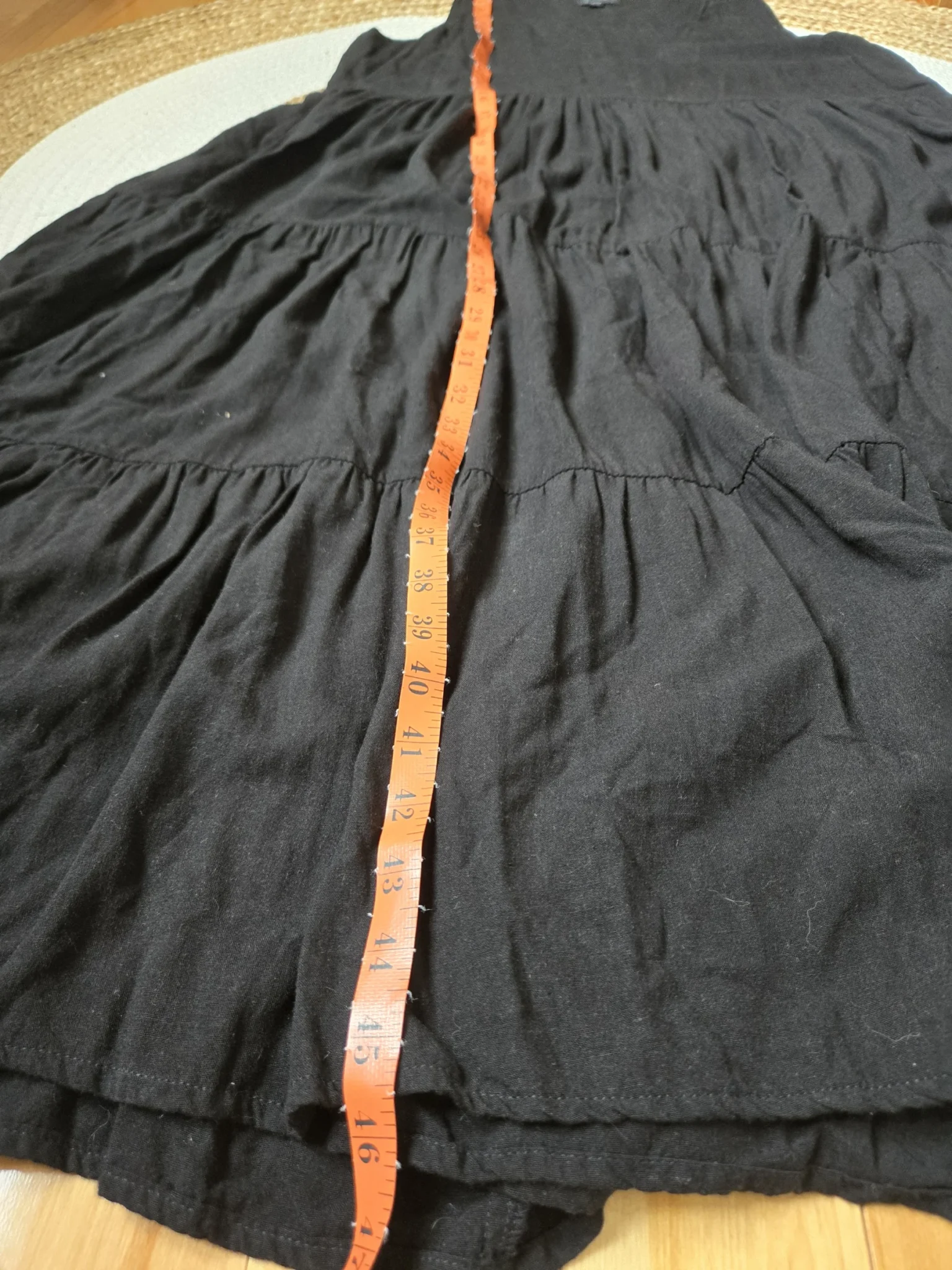Image for Robe midi à fronces en lin