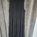 Thumbnail for Robe midi à fronces en lin