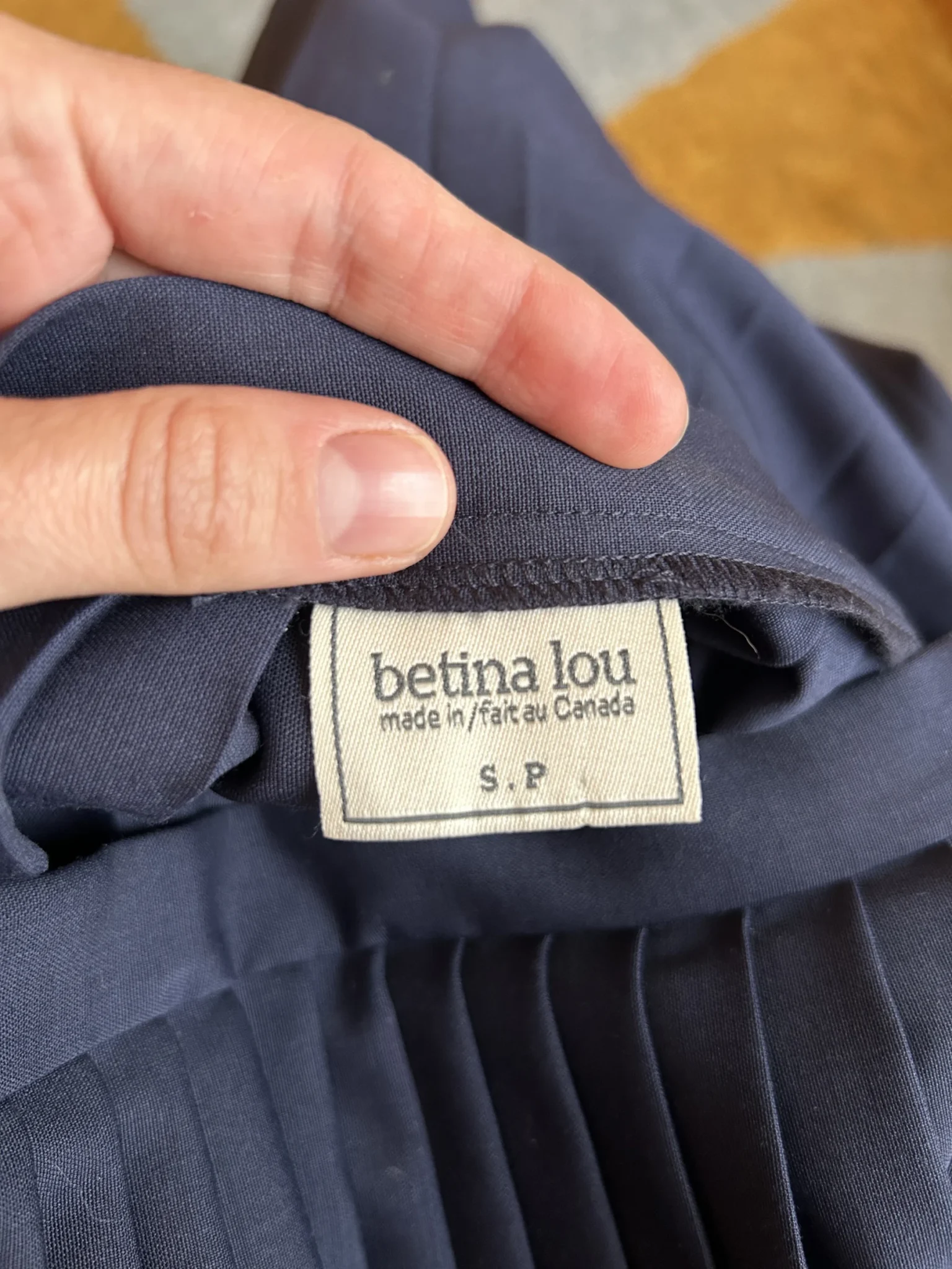 Image for Betina Lou pleated skirt made in Canada