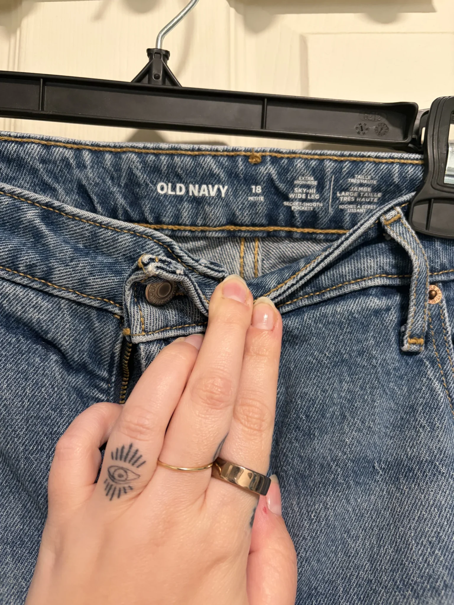 Image for Jeans jambe droite/large