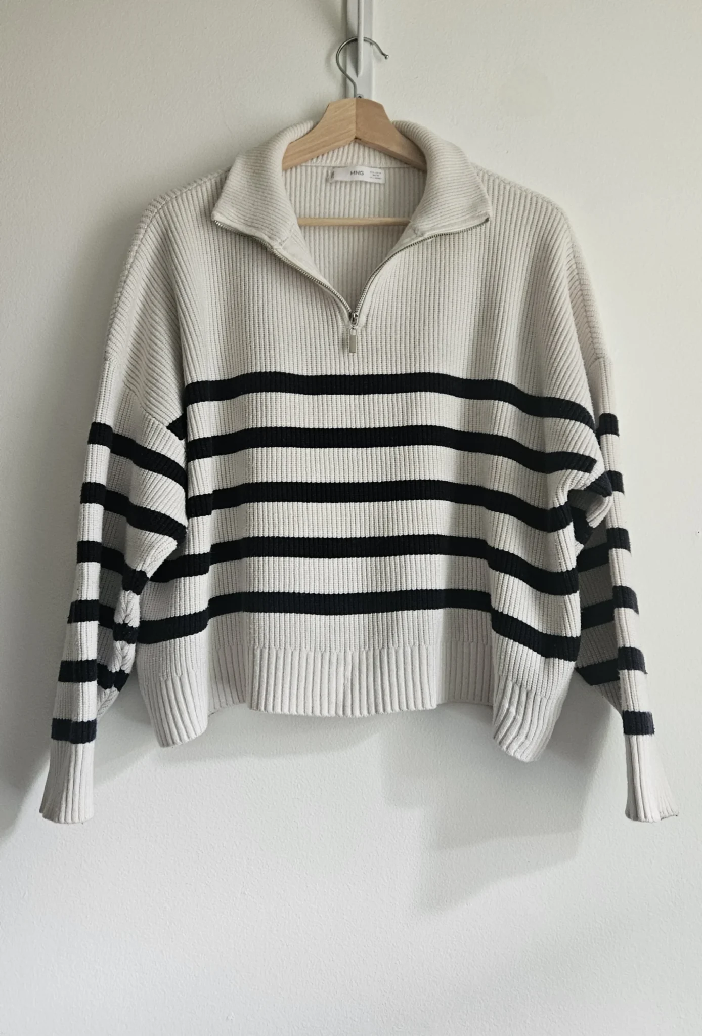 Image for 🌷Pull rayé à zip - Mango
