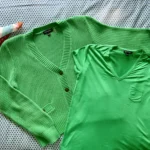 Featured thumbnail for Twin set en coton bio vert printemps