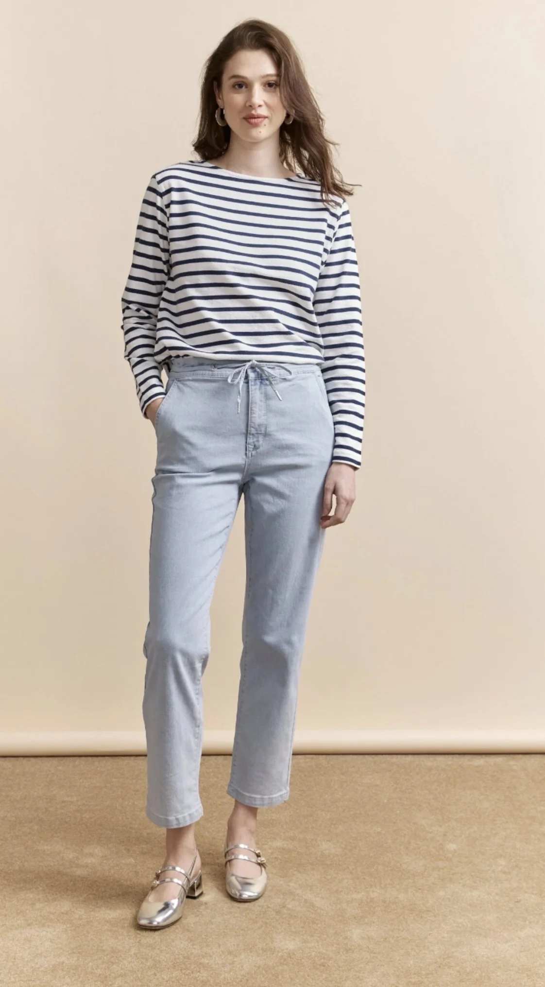 Jeans à cordon - medium - extensible Tristan seconde main