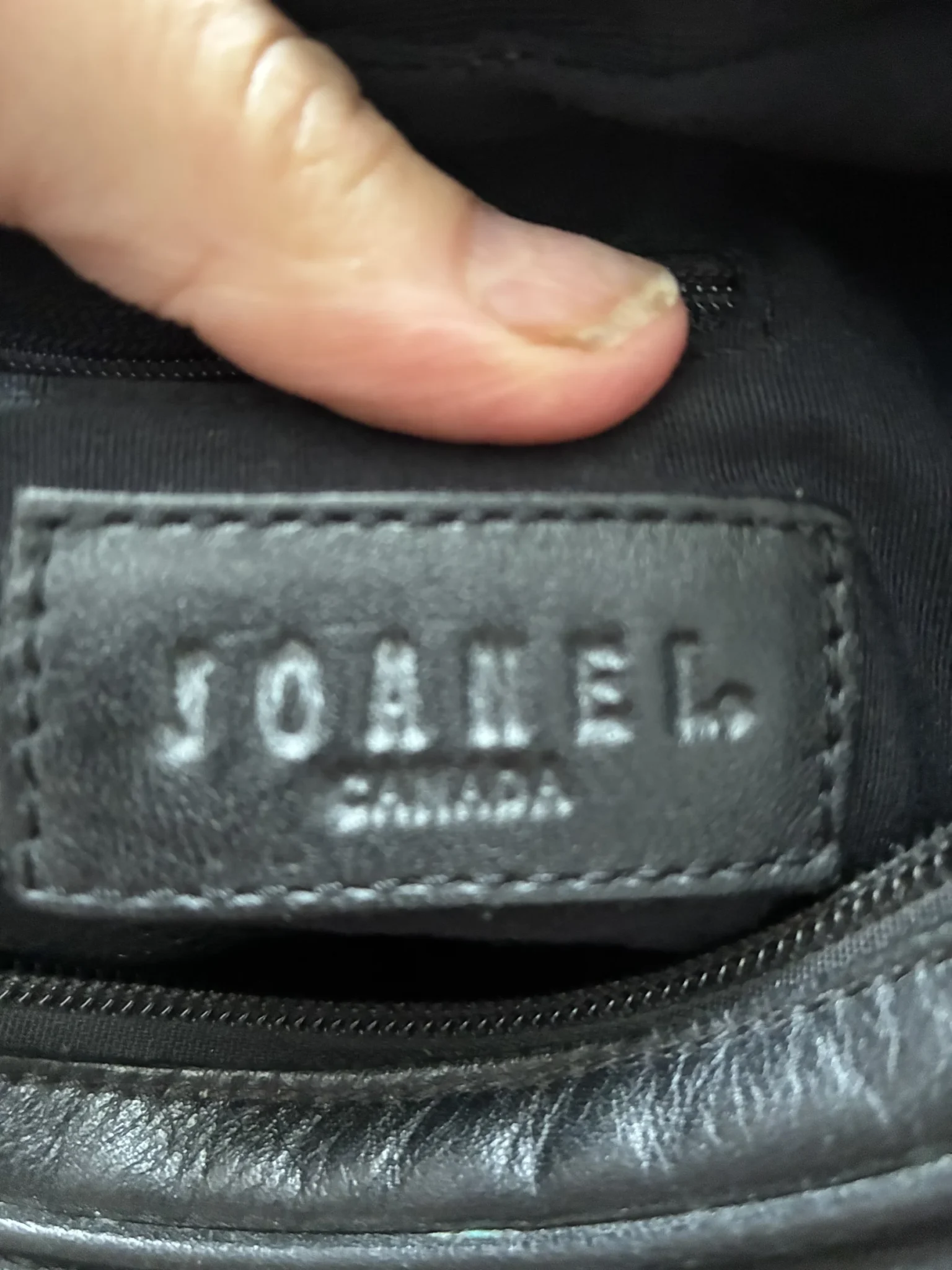 Image for Sac à main en cuir noire