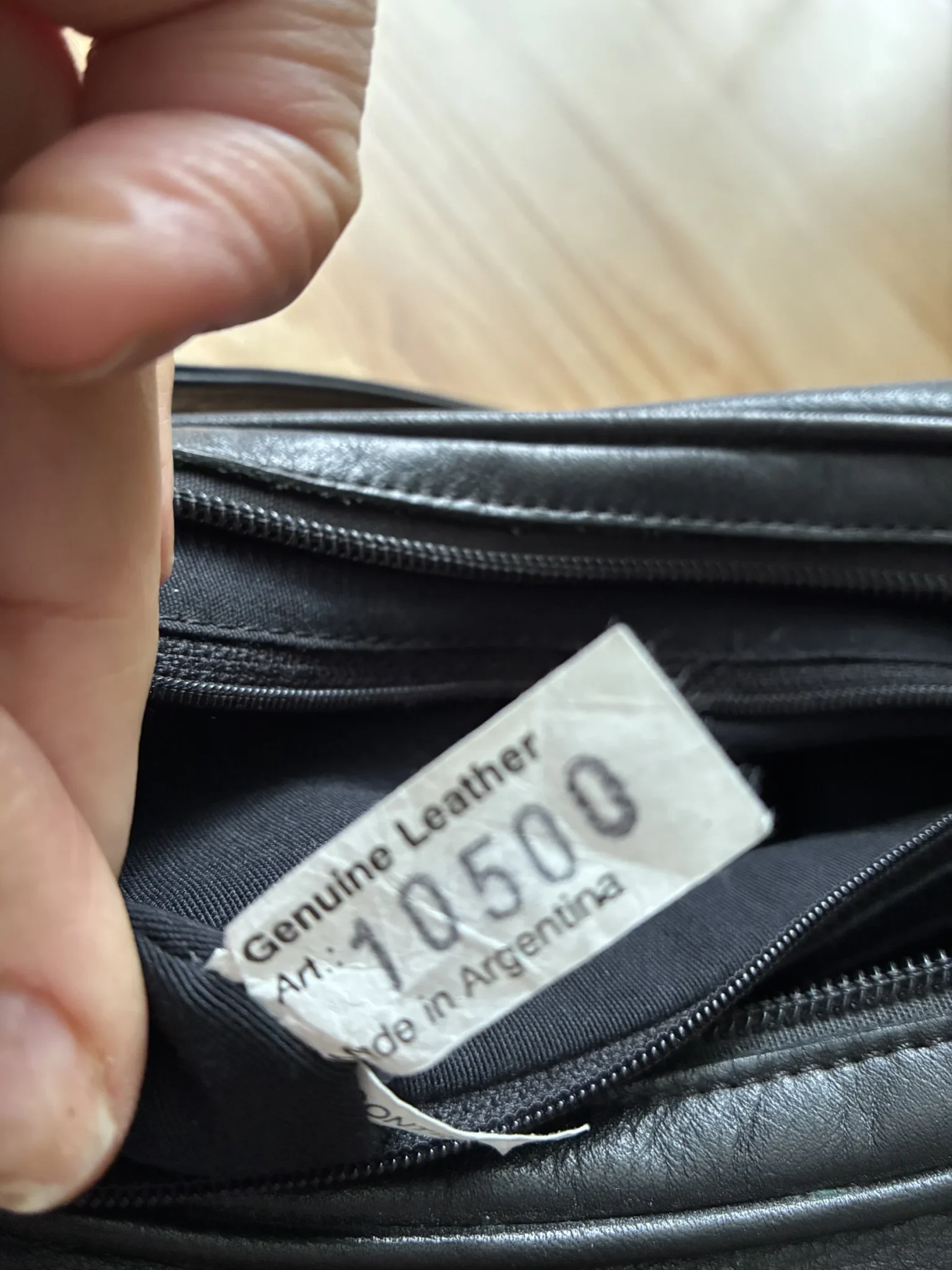 Image for Sac à main en cuir noire