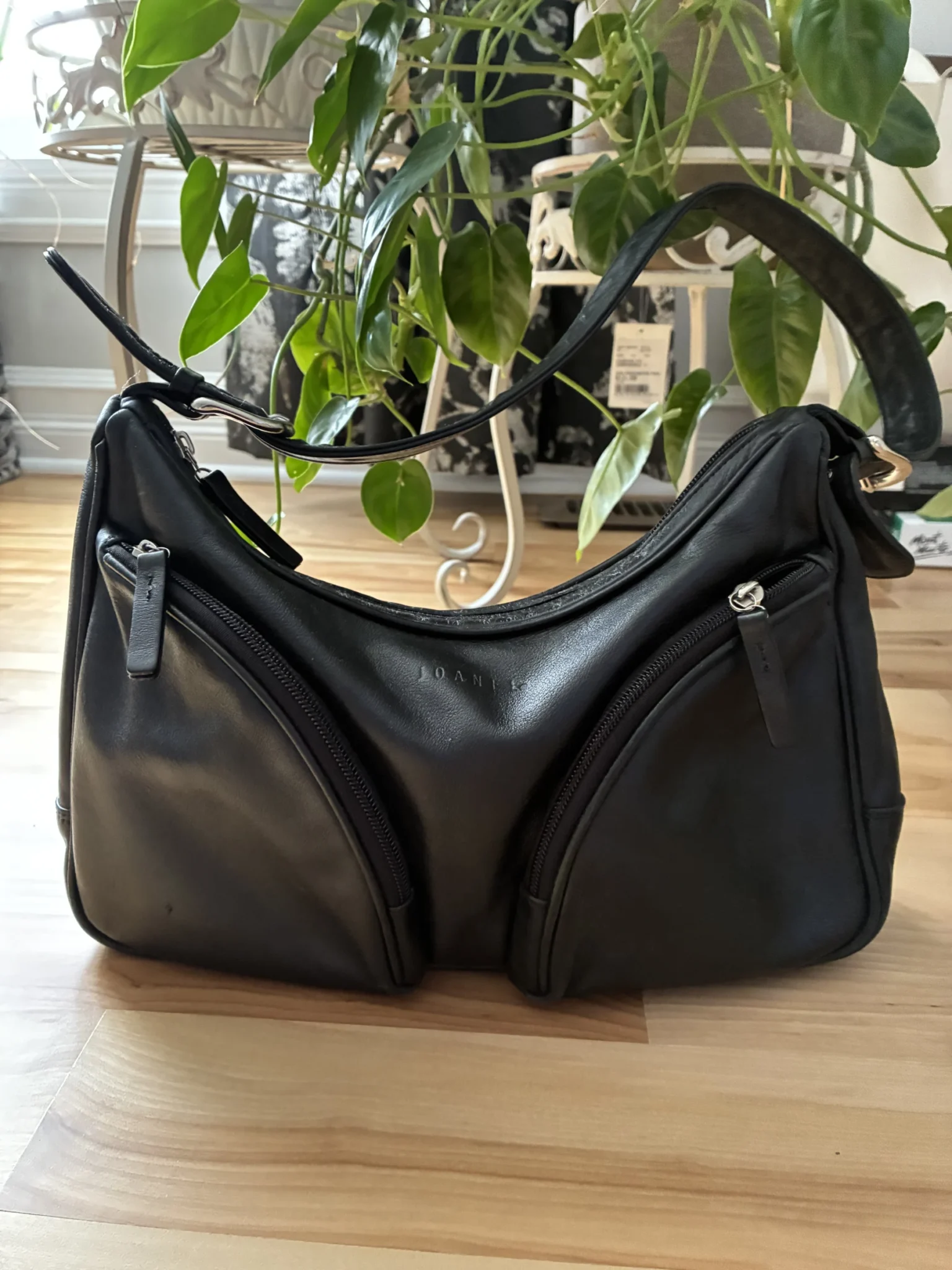 Image for Sac à main en cuir noire