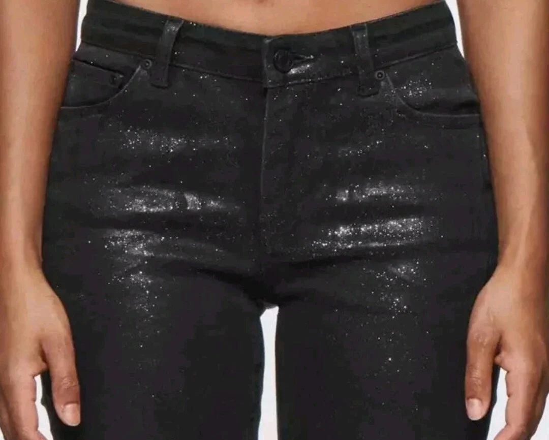 Rebecca Minkoff pantalon sparkly noir/gris Rebecca Minkoff seconde main