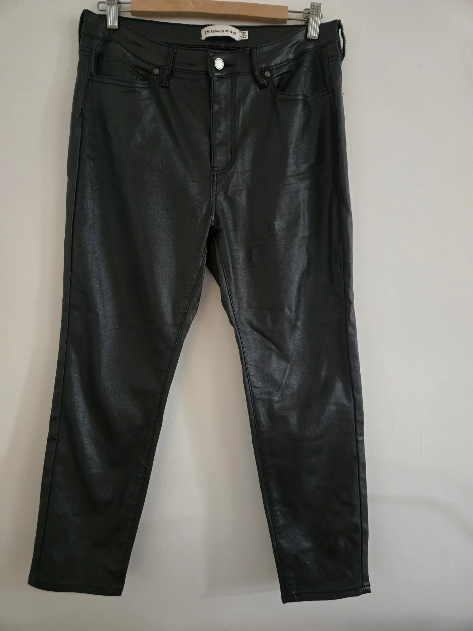 Image for Rebecca Minkoff sparkly trousers black/grey