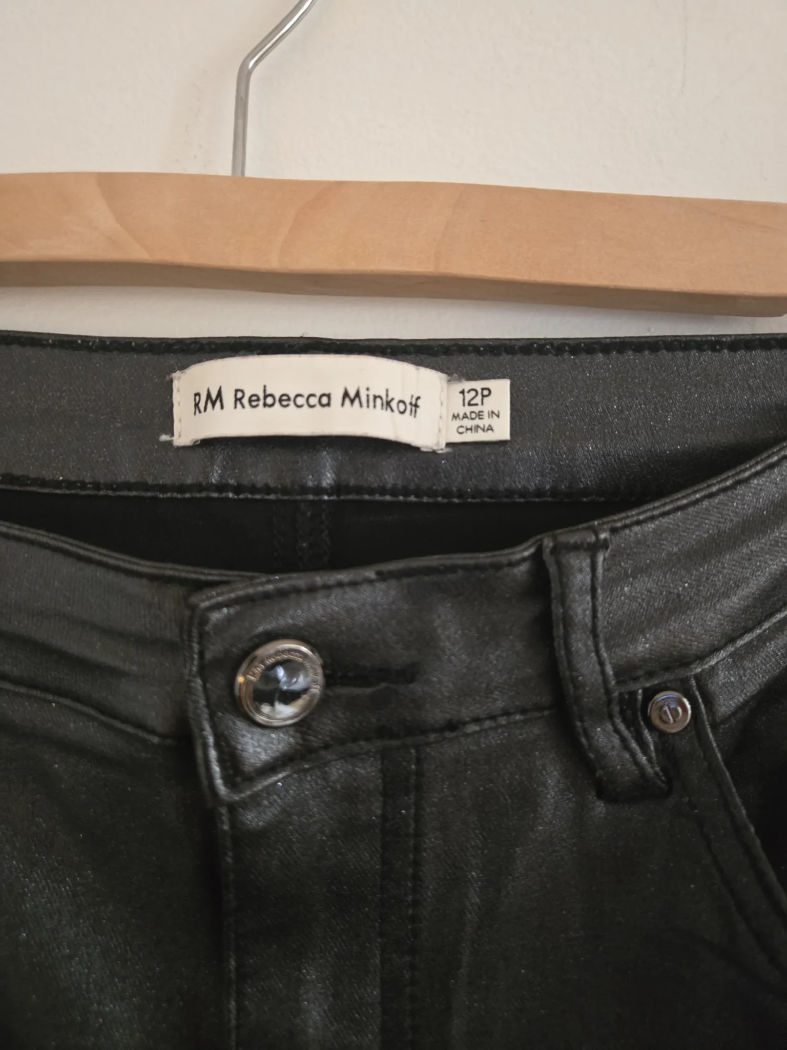 Image for Rebecca Minkoff sparkly trousers black/grey