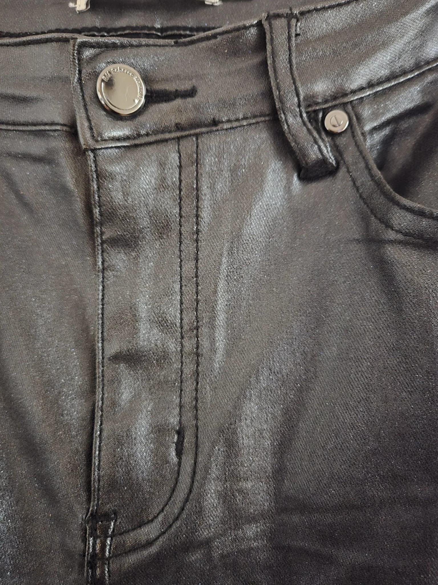 Image for Rebecca Minkoff sparkly trousers black/grey