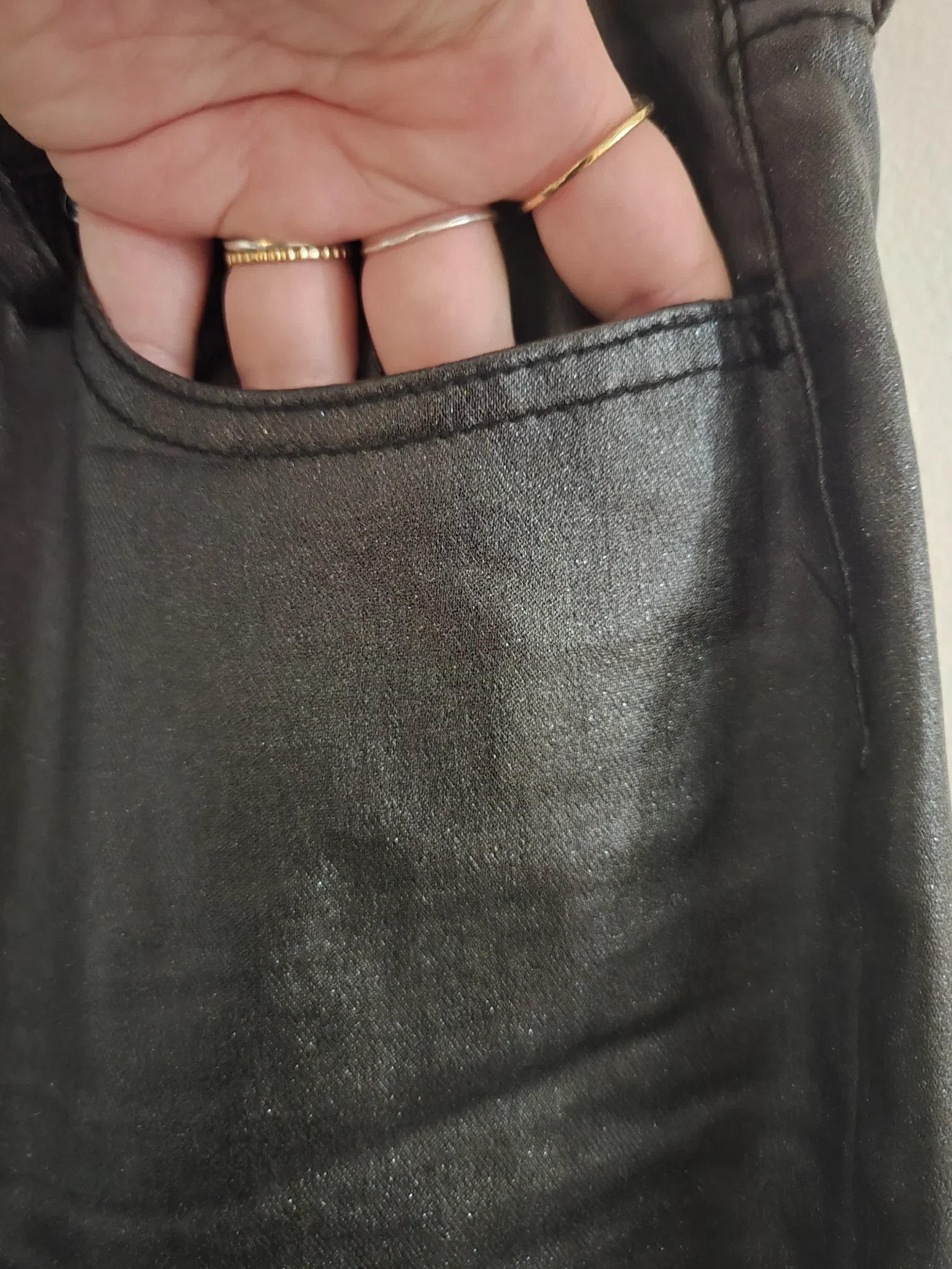 Image for Rebecca Minkoff sparkly trousers black/grey