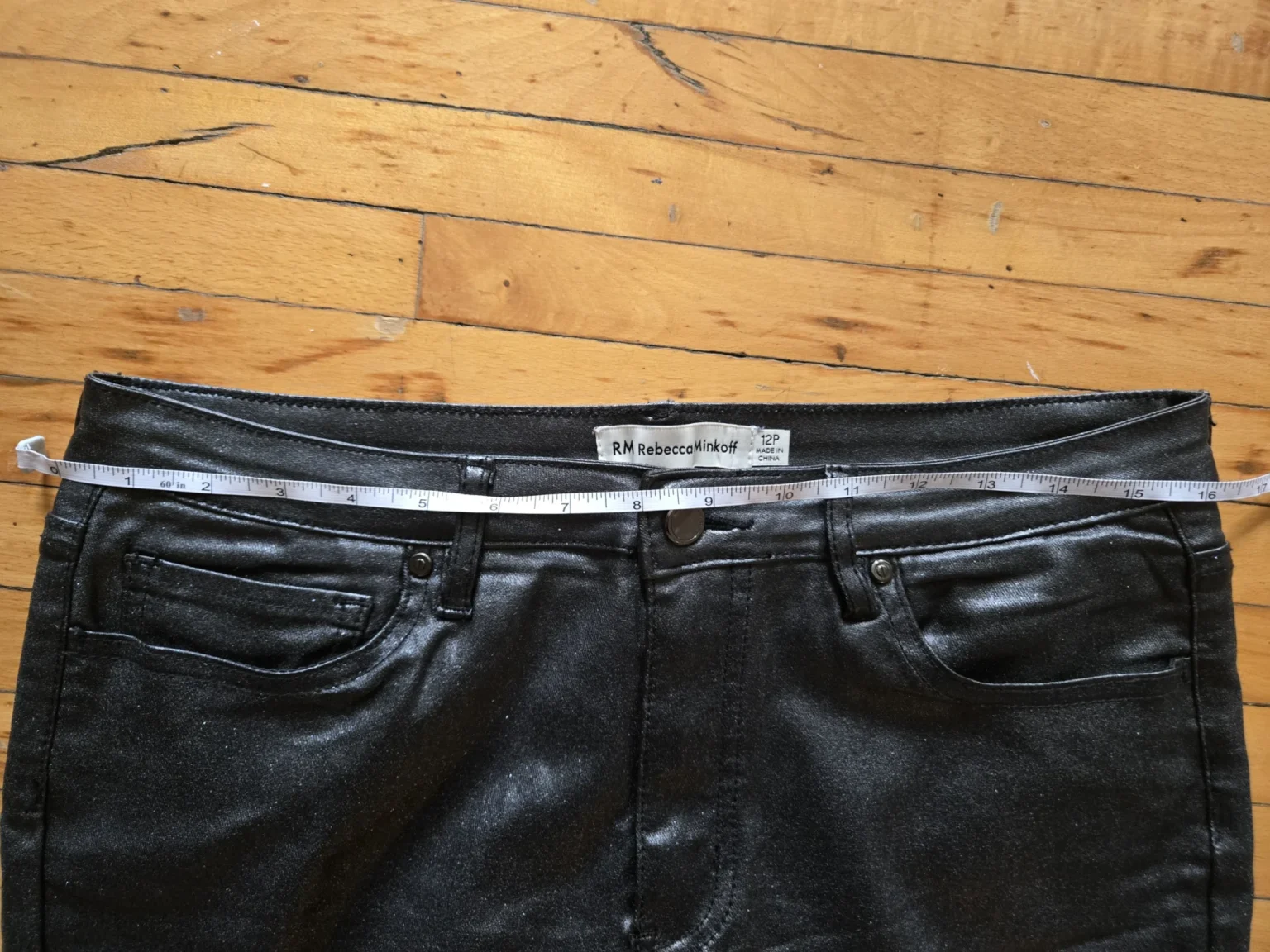 Image for Rebecca Minkoff sparkly trousers black/grey