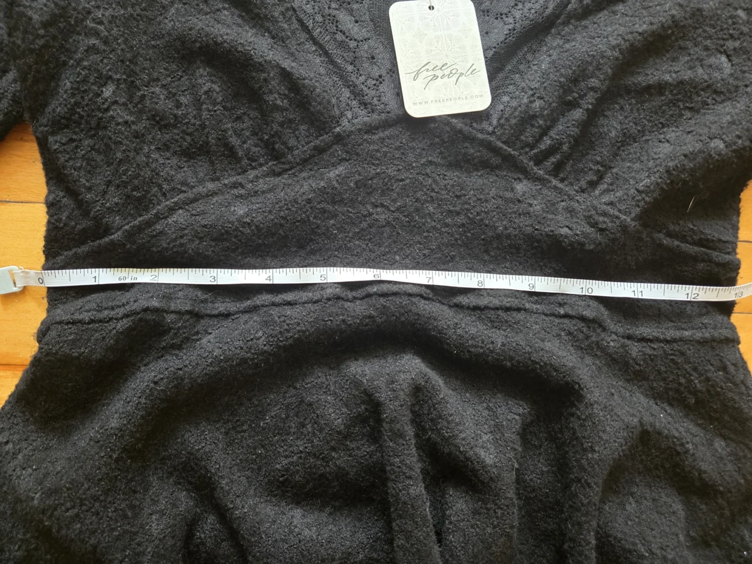 Image for NWT Free people black lace dress