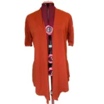 Featured thumbnail for FIRST EXIT - Cardigan Ouvert Orange Brûlé - Taille M