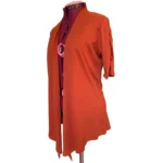 Thumbnail for FIRST EXIT - Cardigan Ouvert Orange Brûlé - Taille M