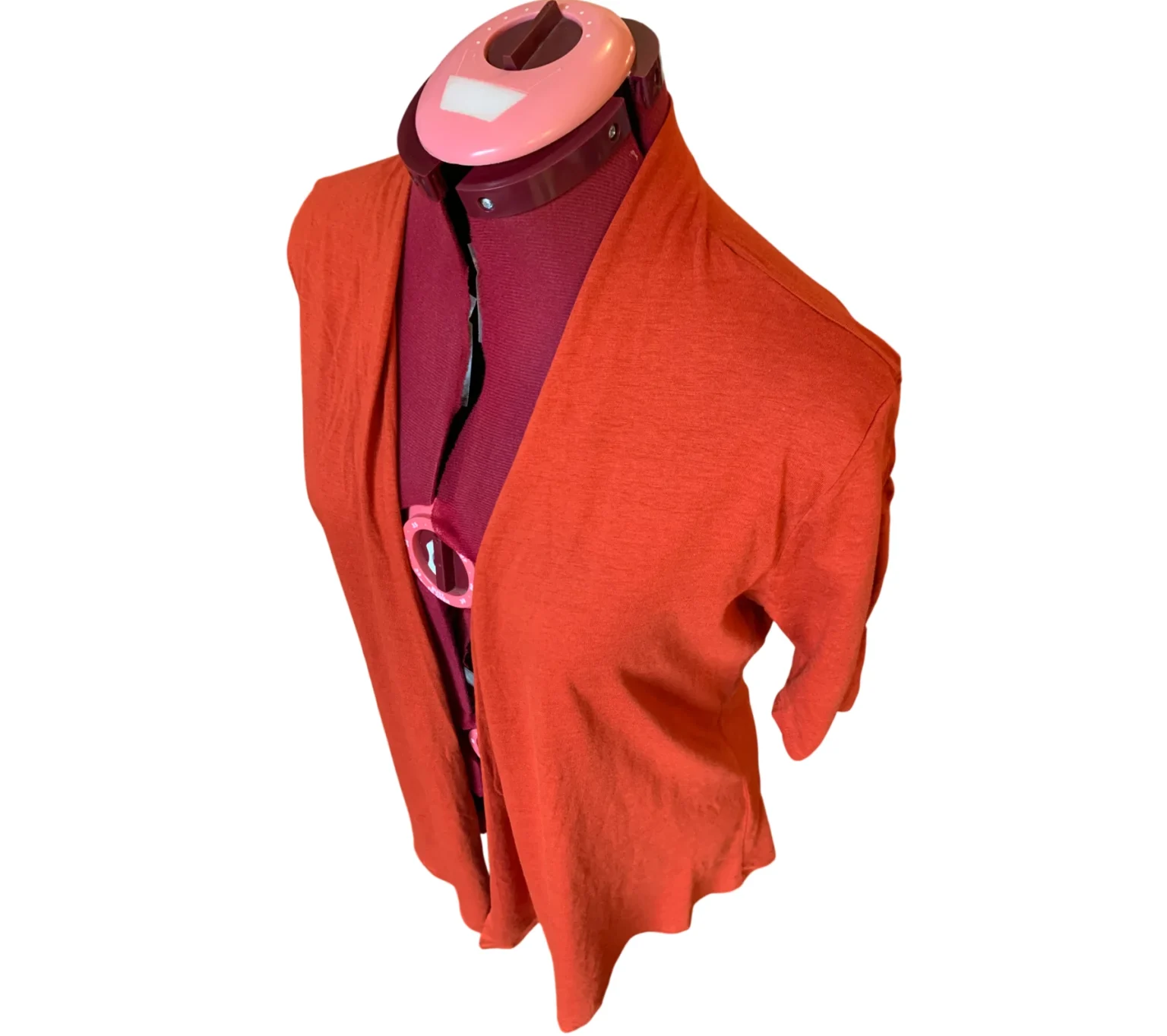 Image for FIRST EXIT - Cardigan Ouvert Orange Brûlé - Taille M