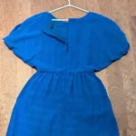 Thumbnail for Robe courte bleu roi texturée