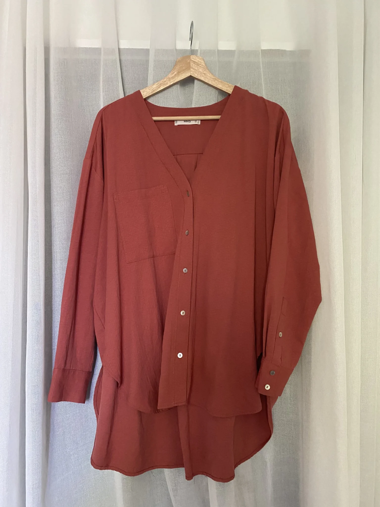 Featured image for Chemise ocre oversized