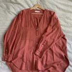 Thumbnail for Chemise ocre oversized