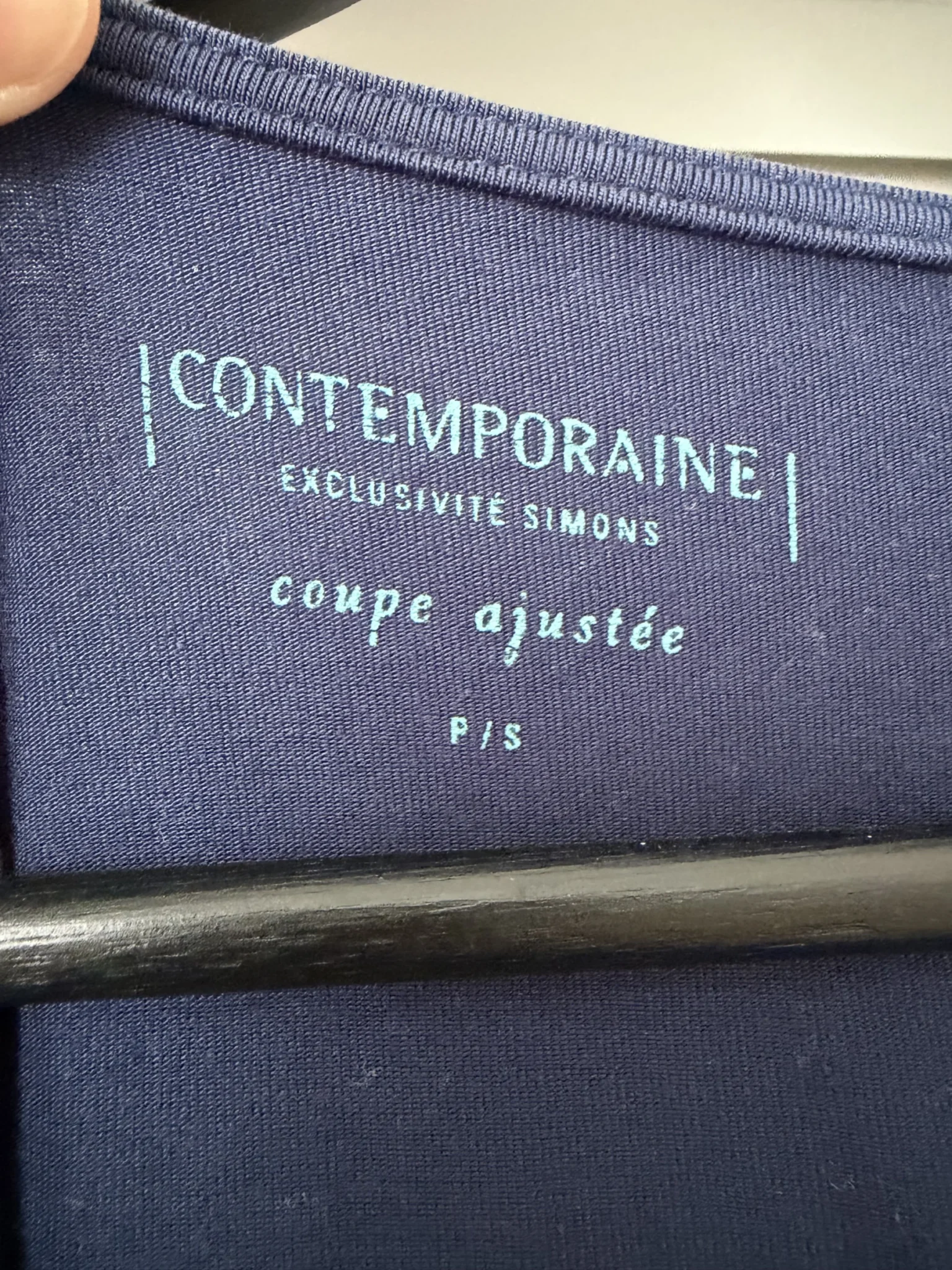 Image for T-shirt tencel marine