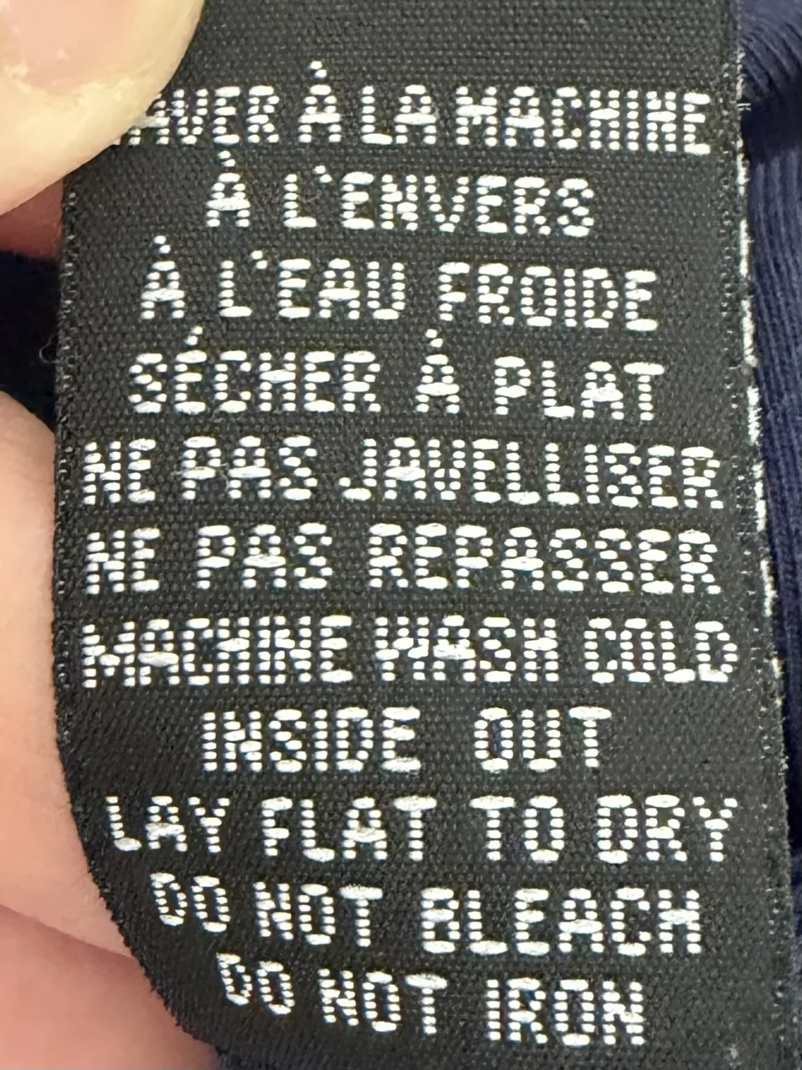 Image for T-shirt tencel marine