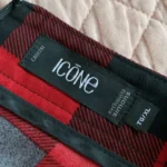 Thumbnail for ICÔNE – Jupe Midi à Carreaux Rouges – Taille XL
