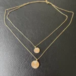 Thumbnail for Collier double médaillon Amber Sceats
