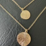 Thumbnail for Collier double médaillon Amber Sceats