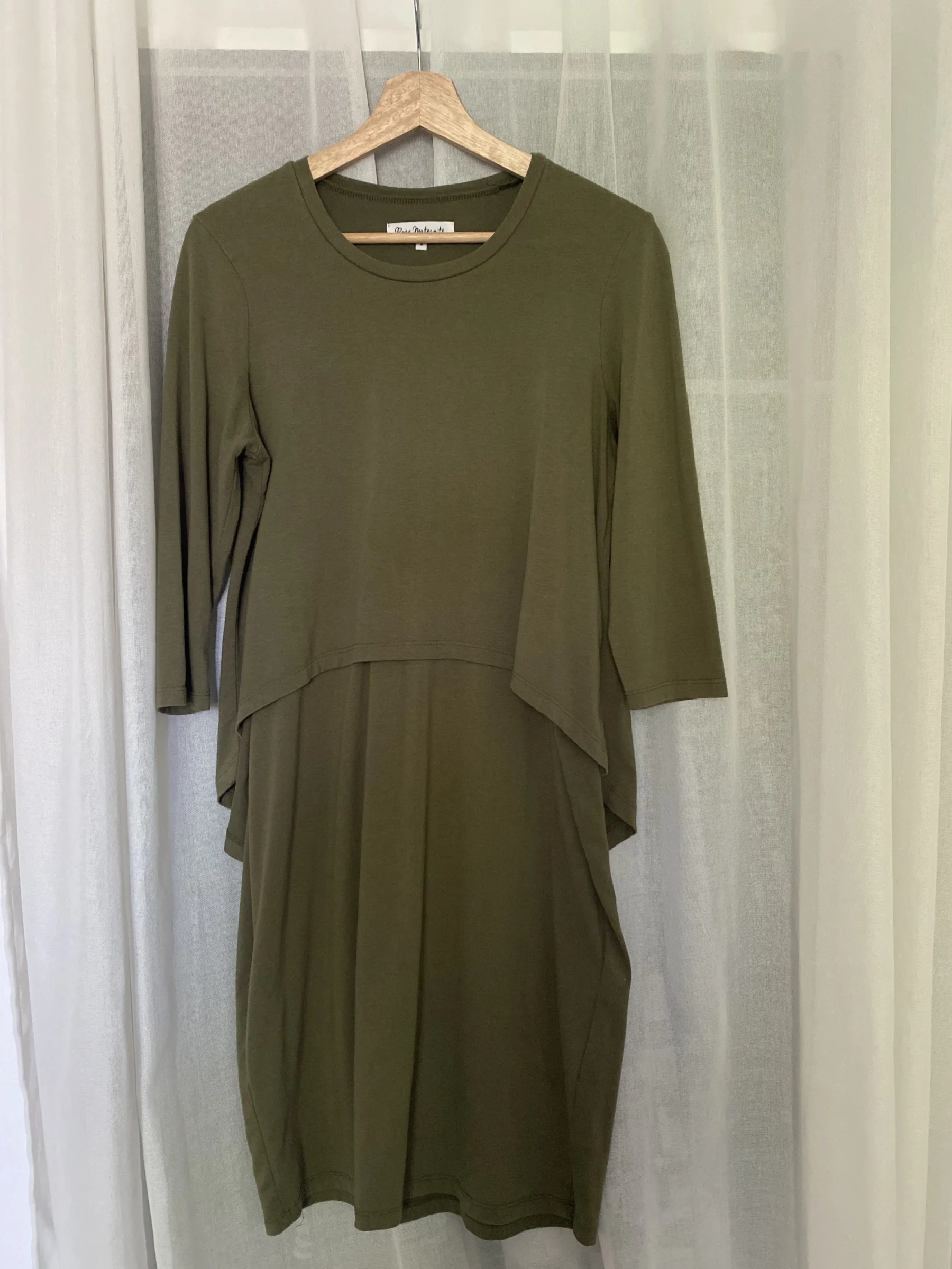 Robe de maternité et allaitement verte Rose Maternité seconde main
