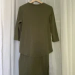 Thumbnail for Robe de maternité et allaitement verte